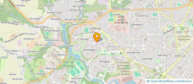 localisation de l'entreprise MADAME CLAUDE-TATIANA RAYMOND à BREST