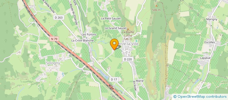 localisation de l'entreprise MADAME CLAUDE THEVENET  SOLUTRE-POUILLY