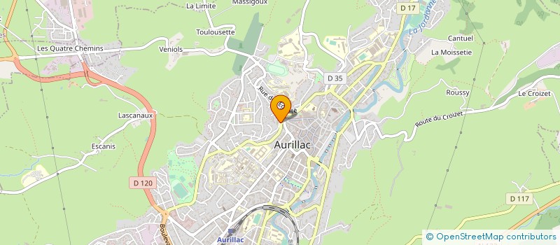 localisation de l'entreprise MADAME CLAUDE TRONCHE à AURILLAC