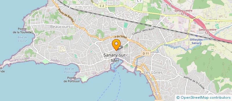 localisation de l'entreprise MADAME CLAUDE TUAIRE à SANARY-SUR-MER