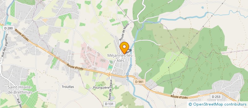 localisation de l'entreprise MADAME CLAUDE ULHMANN  MEJANNES-LES-ALES