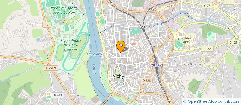 localisation de l'entreprise MADAME CLAUDE VANEL  VICHY