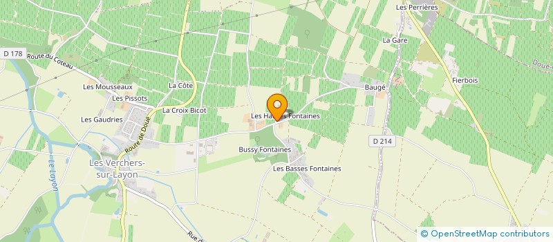 localisation de l'entreprise MADAME CLAUDE VIOLLET  DOUE-EN-ANJOU