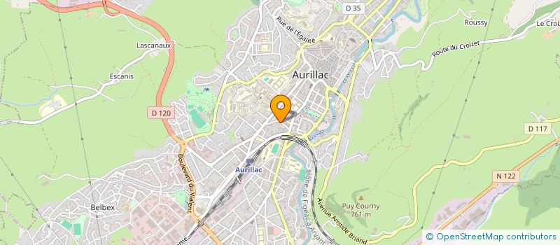 localisation de l'entreprise MADAME CLAUDETTE ALAZARD à AURILLAC
