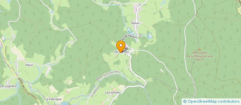 localisation de l'entreprise MADAME CLAUDETTE AUDET  SAINT IGNY DE VERS