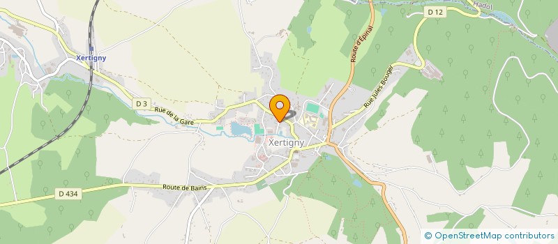 localisation de l'entreprise MADAME CLAUDETTE BELLAVISTA  XERTIGNY