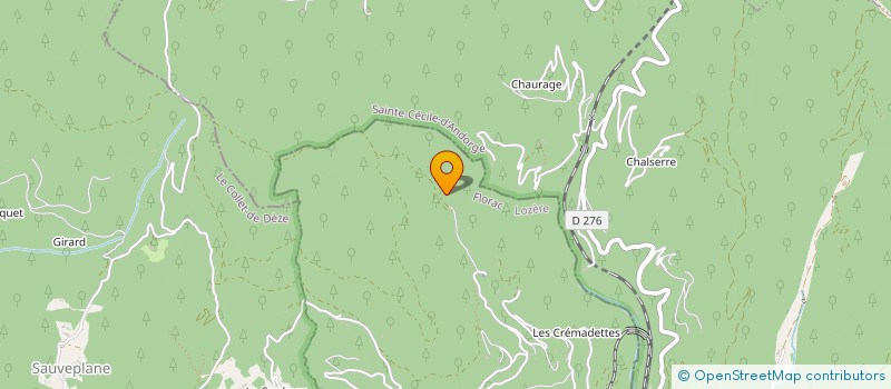 localisation de l'entreprise MADAME CLAUDETTE BENOIT  VENTALON EN CEVENNES