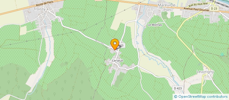 localisation de l'entreprise MADAME CLAUDETTE BERAT  MAREUIL-LE-PORT