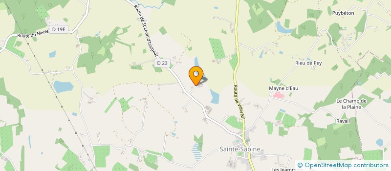 localisation de l'entreprise MADAME CLAUDETTE BESSE  BEAUMONTOIS EN PERIGORD