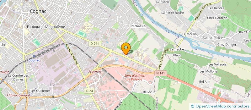 localisation de l'entreprise MADAME CLAUDETTE BODIN  CHATEAUBERNARD