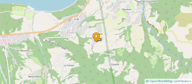 localisation de l'entreprise MADAME CLAUDETTE BOUEZ  CROTS