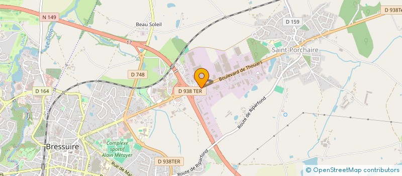 localisation de l'entreprise MADAME CLAUDETTE BRANGER à BRESSUIRE
