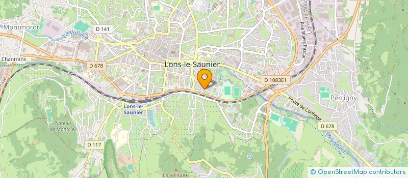 localisation de l'entreprise MADAME CLAUDETTE BRIDON  LONS-LE-SAUNIER