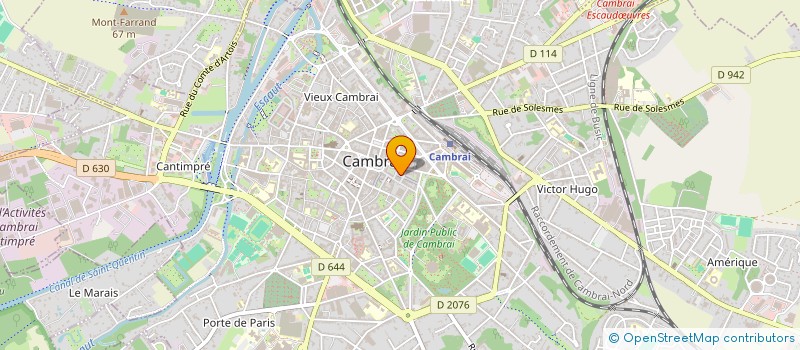 localisation de l'entreprise MADAME CLAUDETTE BROUTIN à CAMBRAI
