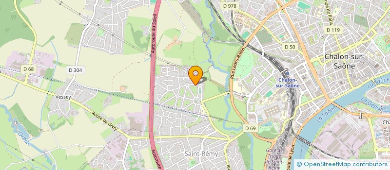 localisation de l'entreprise MADAME CLAUDETTE BRUNAUD  CHALON-SUR-SAONE