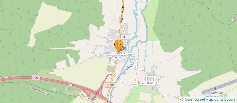 localisation de l'entreprise MADAME CLAUDETTE CALDER  VILLE-SOUS-LA-FERTE