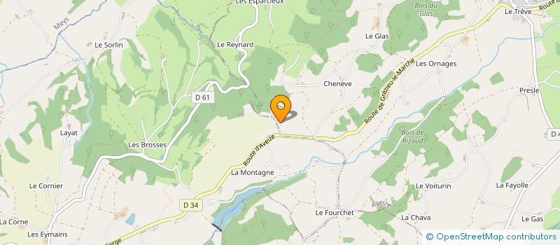 localisation de l'entreprise MADAME CLAUDETTE CHANAVAT à AVEIZE
