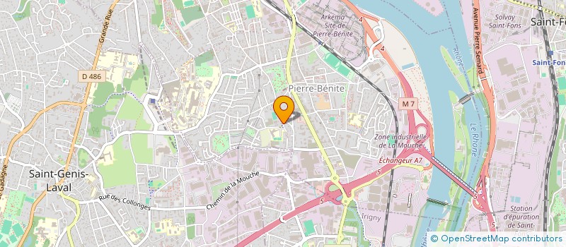 localisation de l'entreprise MADAME CLAUDETTE CHARLIN  OULLINS-PIERRE-BENITE