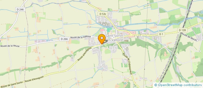 localisation de l'entreprise MADAME CLAUDETTE CHARLOTTE HARSCOET  SAINT-SORLIN-EN-VALLOIRE