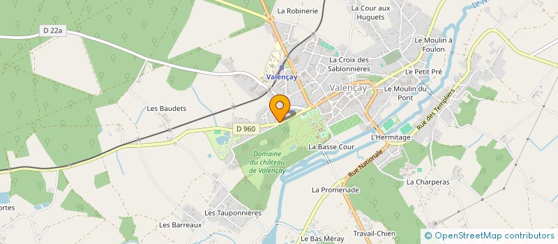 localisation de l'entreprise MADAME CLAUDETTE CHESNIER à VALENCAY