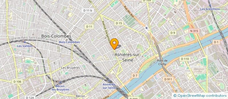 localisation de l'entreprise MADAME CLAUDETTE CLAISSE à ASNIERES-SUR-SEINE