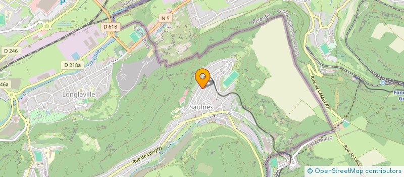 localisation de l'entreprise MADAME CLAUDETTE CLAUDE  SAULNES