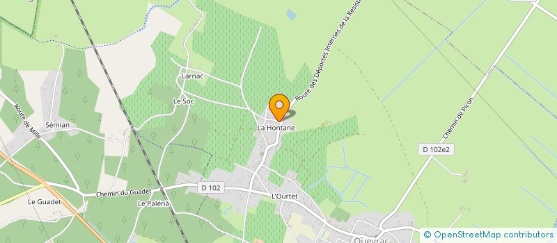 localisation de l'entreprise MADAME CLAUDETTE COCUREAU  QUEYRAC