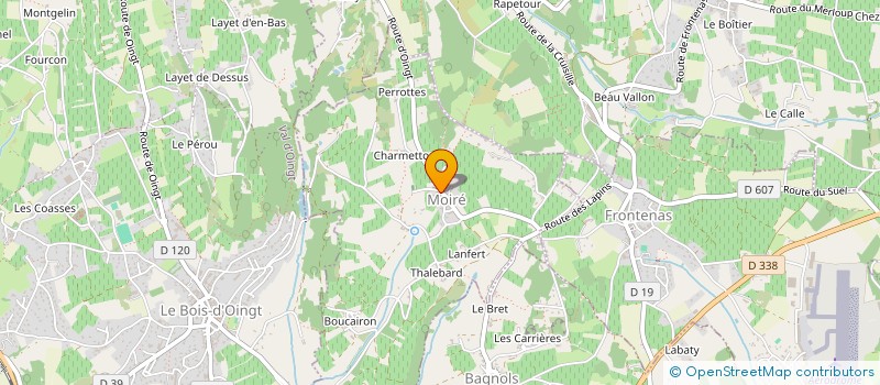 localisation de l'entreprise MADAME CLAUDETTE COLLOMB à LE BREUIL
