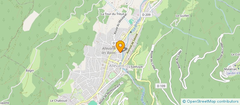 localisation de l'entreprise MADAME CLAUDETTE CORTES  ALLEVARD