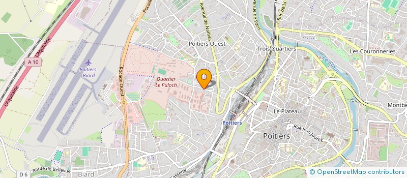 localisation de l'entreprise MADAME CLAUDETTE COUILLAUD à POITIERS