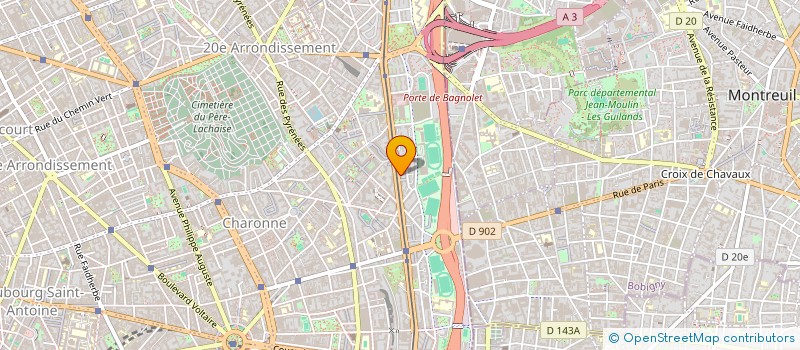 localisation de l'entreprise MADAME CLAUDETTE CUCHERAT  PARIS