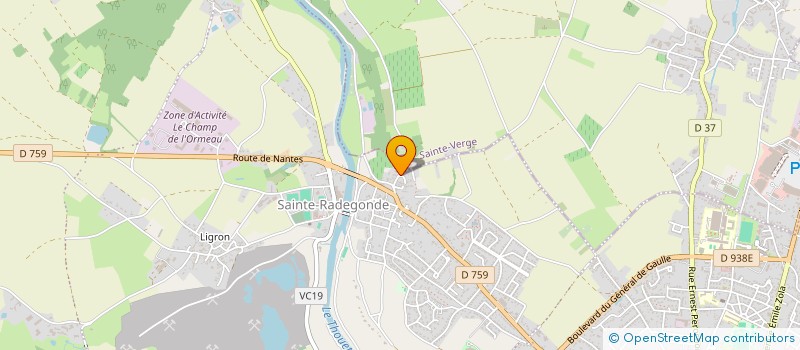 localisation de l'entreprise MADAME CLAUDETTE DAUCHET  THOUARS