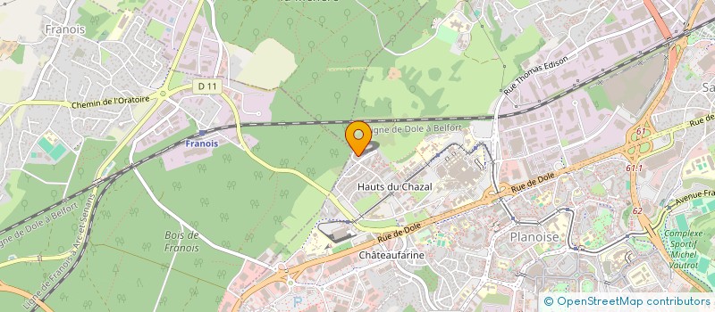 localisation de l'entreprise MADAME CLAUDETTE DELACROIX  BESANCON