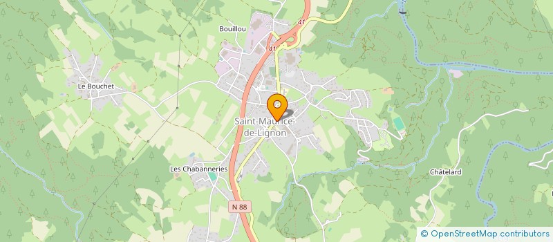 localisation de l'entreprise MADAME CLAUDETTE DEPLANTES  SAINT-MAURICE-DE-LIGNON