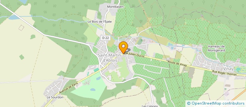 localisation de l'entreprise MADAME CLAUDETTE DESMOULINS  SAINT-MARTIN-D'ABLOIS