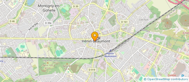 localisation de l'entreprise MADAME CLAUDETTE DEZITTER à HENIN-BEAUMONT