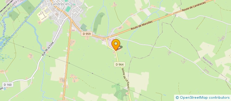 localisation de l'entreprise MADAME CLAUDETTE DUBOIS à LANDRECIES
