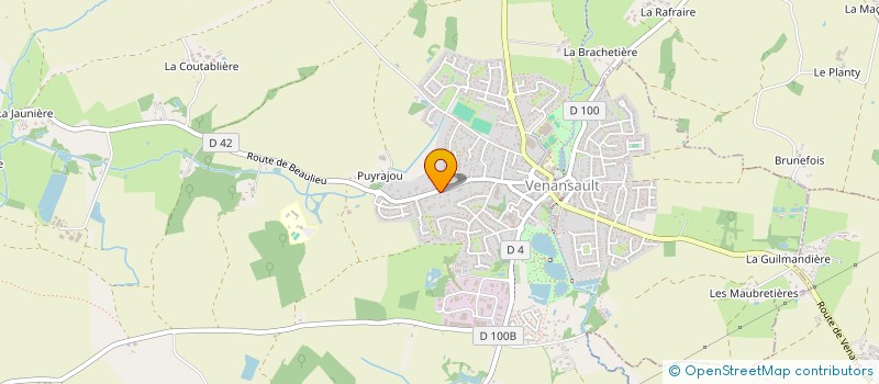 localisation de l'entreprise MADAME CLAUDETTE DUGUE  VENANSAULT