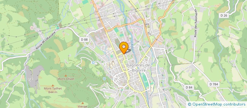 localisation de l'entreprise MADAME CLAUDETTE DUTEIL  BAGNERES-DE-BIGORRE