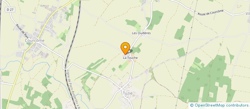 localisation de l'entreprise MADAME CLAUDETTE FAYOUX  COURCOME