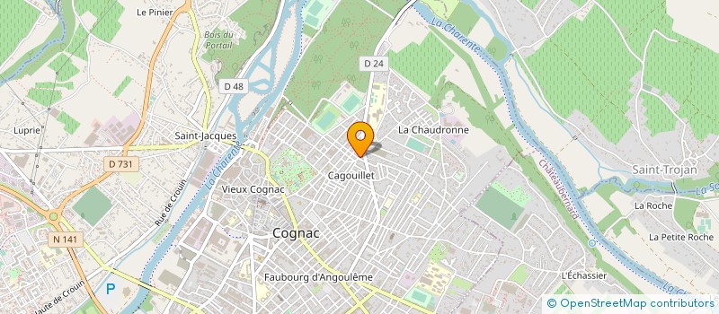 localisation de l'entreprise MADAME CLAUDETTE FRANCO à COGNAC