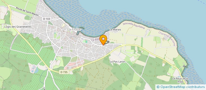 localisation de l'entreprise MADAME CLAUDETTE GABORIT  LA FLOTTE