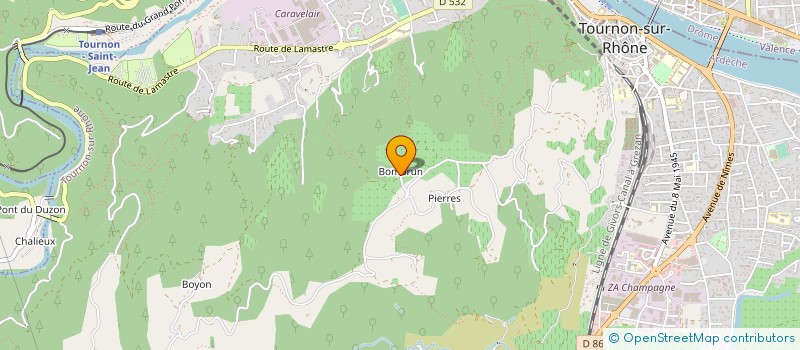 localisation de l'entreprise MADAME CLAUDETTE GAILLARD à TOURNON SUR RHONE