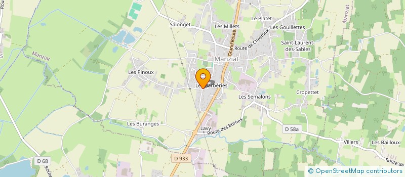 localisation de l'entreprise MADAME CLAUDETTE GATEAU  MANZIAT