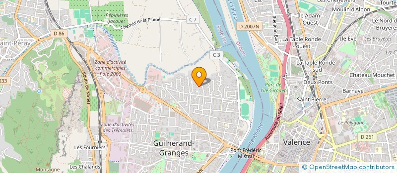 localisation de l'entreprise MADAME CLAUDETTE GAUTHIER  GUILHERAND-GRANGES