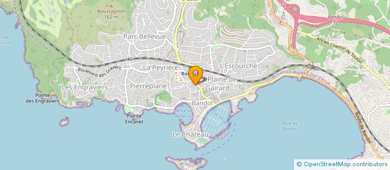localisation de l'entreprise MADAME CLAUDETTE GIRAUDO à BANDOL