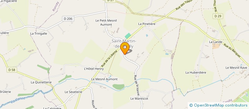 localisation de l'entreprise MADAME CLAUDETTE GOGAND à SAINT-MARTIN-DE-CENILLY