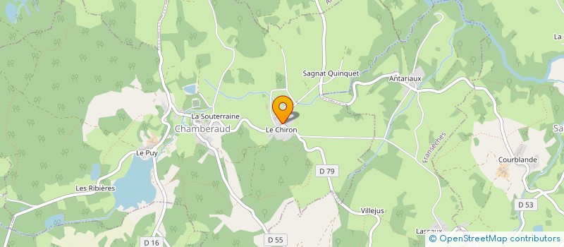 localisation de l'entreprise MADAME CLAUDETTE GOUMY  CHAMBERAUD