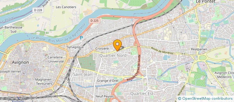 localisation de l'entreprise MADAME CLAUDETTE GUILLEMIN  AVIGNON