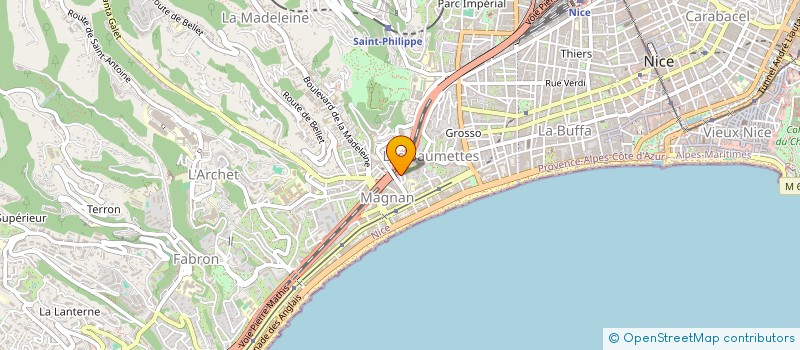 localisation de l'entreprise MADAME CLAUDETTE HERENT à NICE